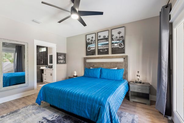 Bedroom, Interior, Wood Texture Flooring