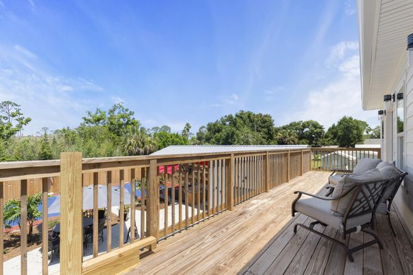 Exterior, Wood Texture Flooring