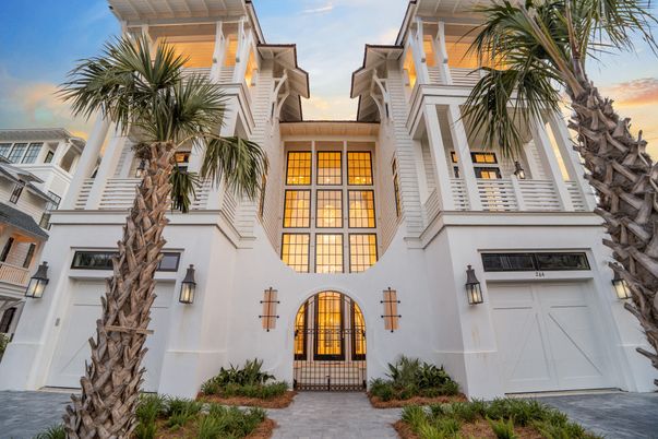 Attached, Exterior, Facade, Spanish Mediterranean
