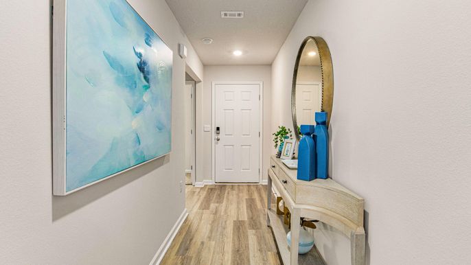 Interior, Recessed Lighting, Wood Texture Flooring