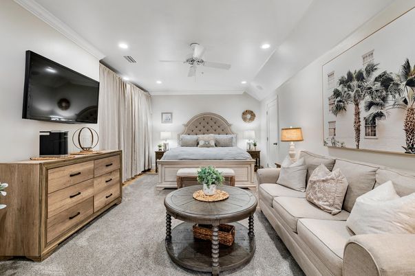 Bedroom, Interior, Recessed Lighting