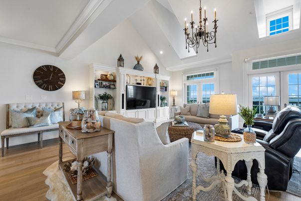 Chandelier, Interior, Living room, Wood Texture Flooring