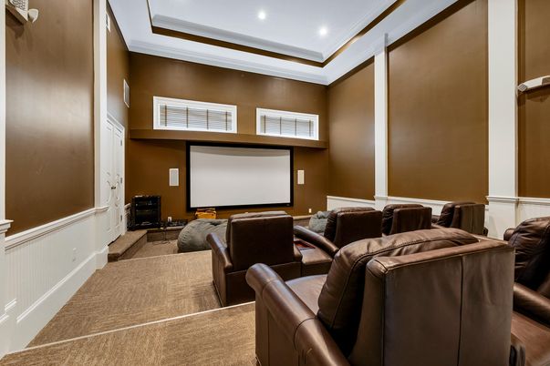 Interior, Projection Screen, Recessed Lighting, Theatre Room