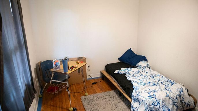 Bedroom, Interior, Wood Texture Flooring