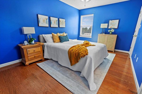 Bedroom, Interior, Wood Texture Flooring