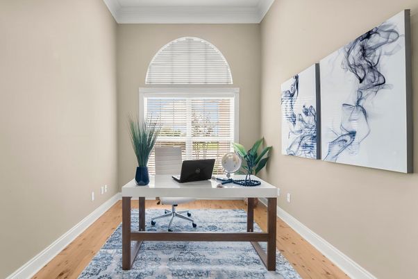 Home Office, Interior, Wood Texture Flooring