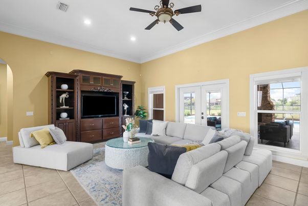 Interior, Living room, Recessed Lighting