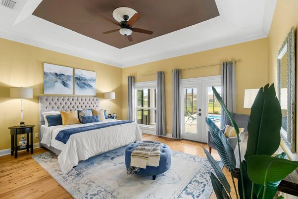 Bedroom, Interior, Wood Texture Flooring