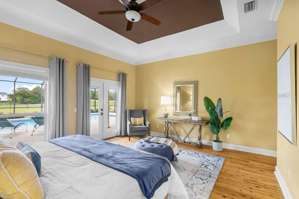 Bedroom, Home Office, Interior, Wood Texture Flooring