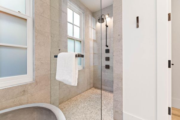 Bathroom, Glass Shower, Interior