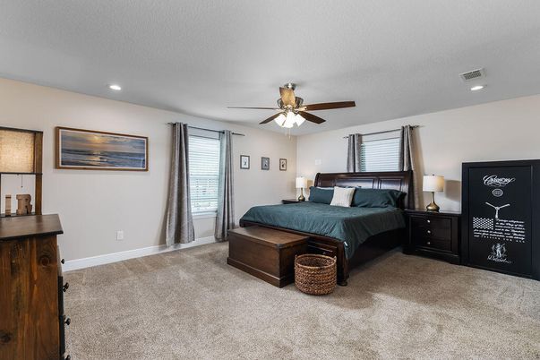 Bedroom, Interior, Recessed Lighting