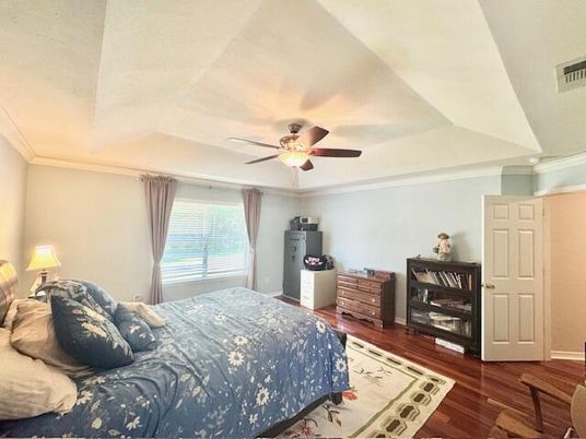 Bedroom, Interior, Wood Texture Flooring