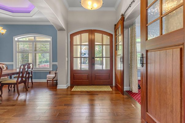 Dining room, Interior, Wood Texture Flooring