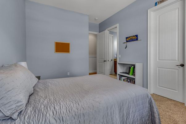 Bedroom, Fireplace, Interior