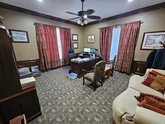 Home Office, Interior, Recessed Lighting