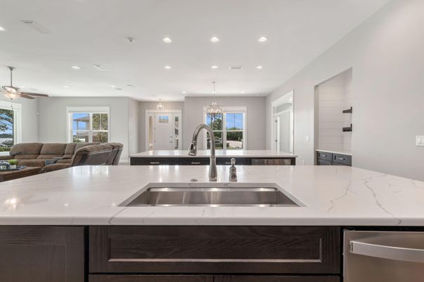 Chandelier, Interior, Kitchen, Living room, Recessed Lighting