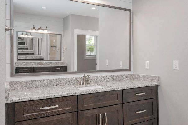 Bathroom, Dual Sink Vanities, Interior, Recessed Lighting
