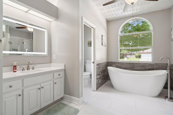 Bathroom, Dual Sink Vanities, Free Standing Baths, Interior