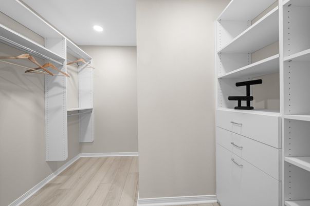 Interior, Recessed Lighting, Walk-in Closets, Wood Texture Flooring