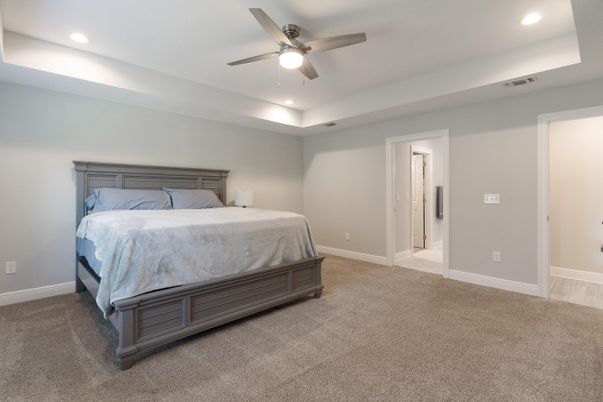 Bedroom, Interior, Recessed Lighting