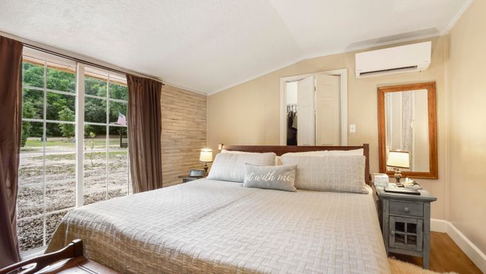 Bedroom, Interior, Wood Texture Flooring