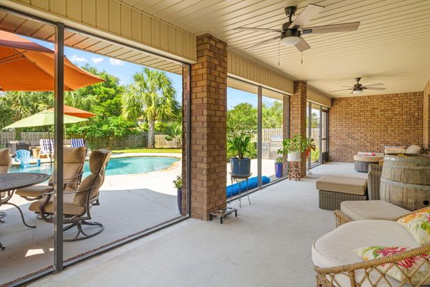 Interior, Pool, Stone Walls, Sun Room