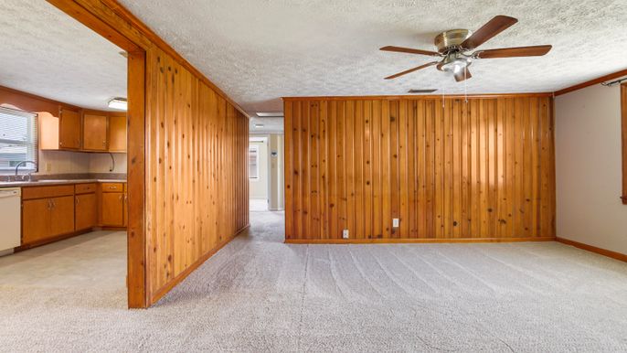 Empty room, Interior, Wooden Walls