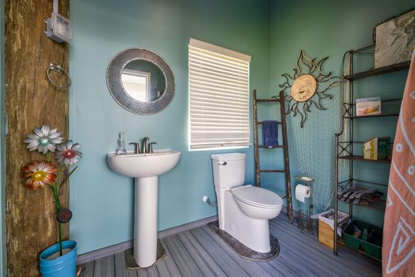Bathroom, Interior, Wood Texture Flooring
