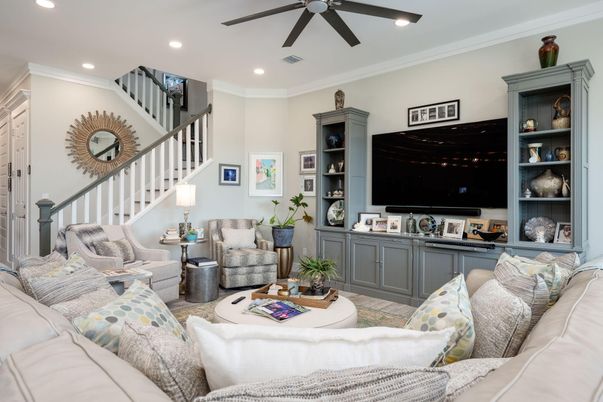 Interior, Living room, Recessed Lighting