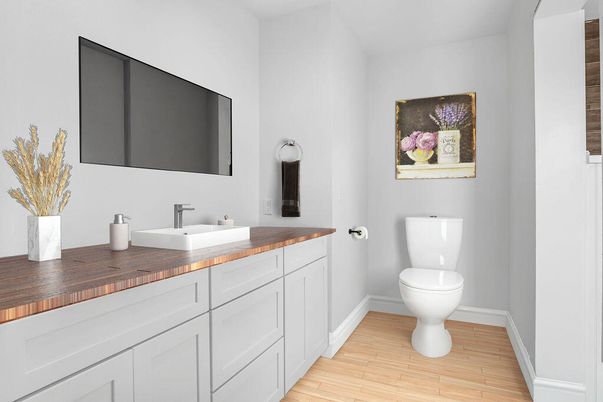 Bathroom, Interior, Wood Texture Flooring