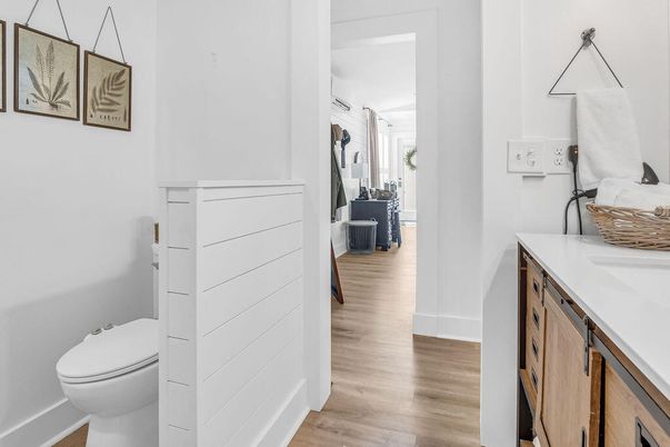 Bathroom, Interior, Wood Texture Flooring