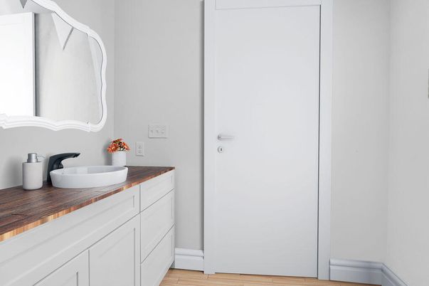 Bathroom, Interior, Wood Texture Flooring