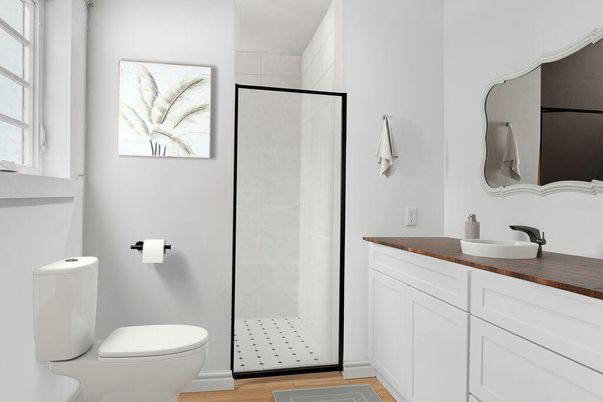 Bathroom, Interior, Wood Texture Flooring