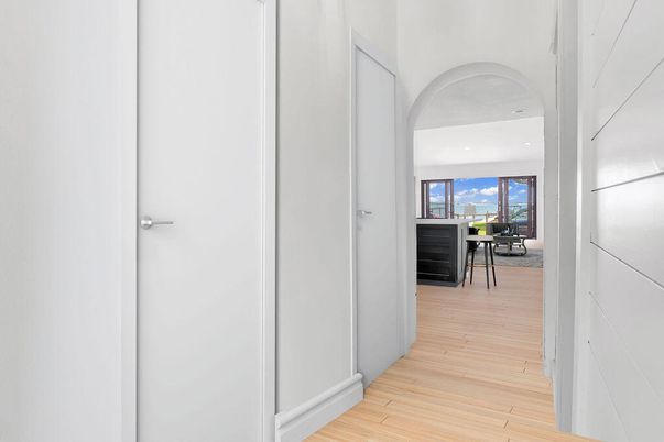 Interior, Recessed Lighting, Wood Texture Flooring