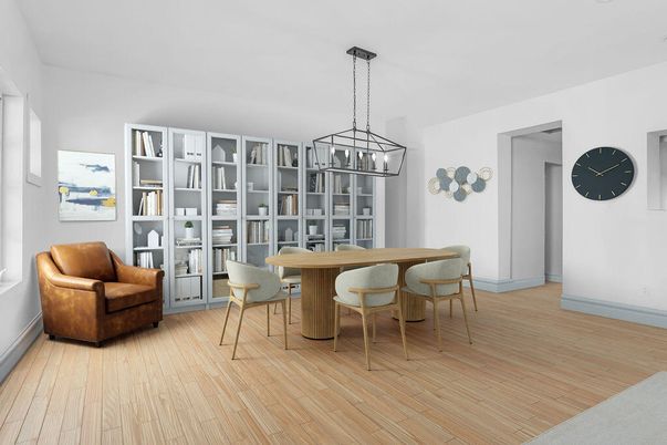 Chandelier, Dining room, Interior, Pendant Lights, Wood Texture Flooring