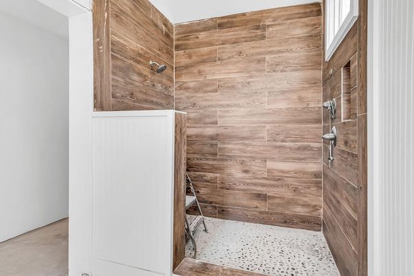 Bathroom, Interior, Wooden Walls