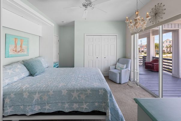 Bedroom, Chandelier, Interior