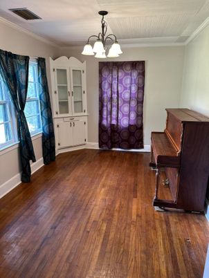 Chandelier, Interior, Piano, Wood Texture Flooring