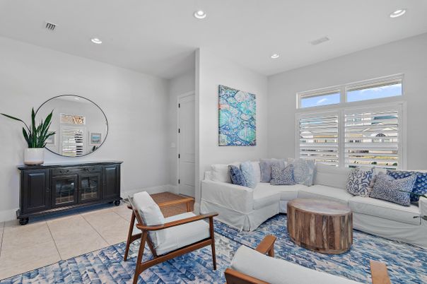 Interior, Living room, Recessed Lighting