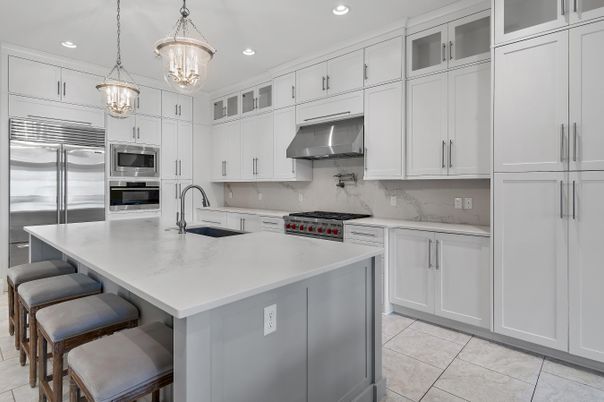 Interior, Kitchen, Pendant Lights, Recessed Lighting, Stainless Steel Appliances