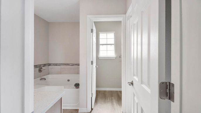 Bathroom, Interior, Wood Texture Flooring