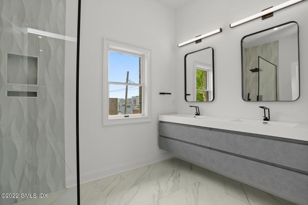 Bathroom, Dual Sink Vanities, Interior, Marble