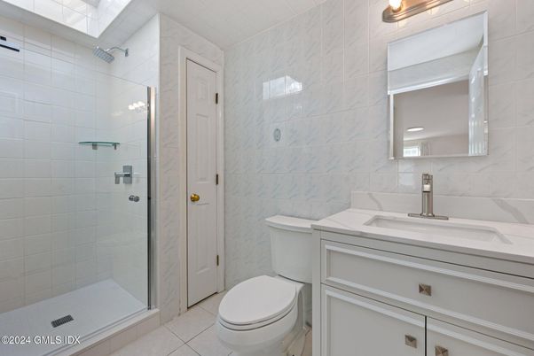 Bathroom, Glass Shower, Interior, Marble Walls
