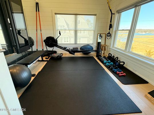 Fitness Equipment, Interior, Wood Texture Flooring