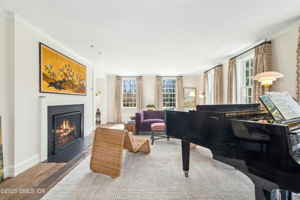 Fireplace, Interior, Living room, Piano, Wood Texture Flooring
