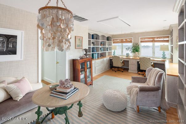 Chandelier, Home Office, Interior, Living room, Pendant Lights, Water, Wood Texture Flooring