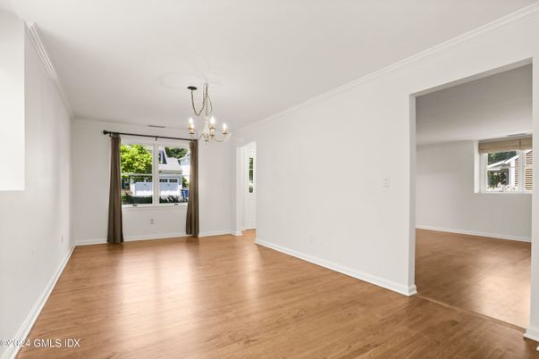 Chandelier, Empty room, Interior, Pendant Lights, Wood Texture Flooring