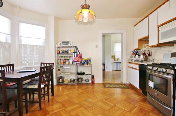 Dining room, Interior, Kitchen, Pendant Lights, Wood Texture Flooring