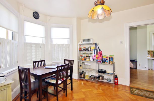 Dining room, Interior, Wood Texture Flooring