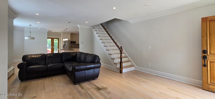 Interior, Pendant Lights, Recessed Lighting, Wood Texture Flooring